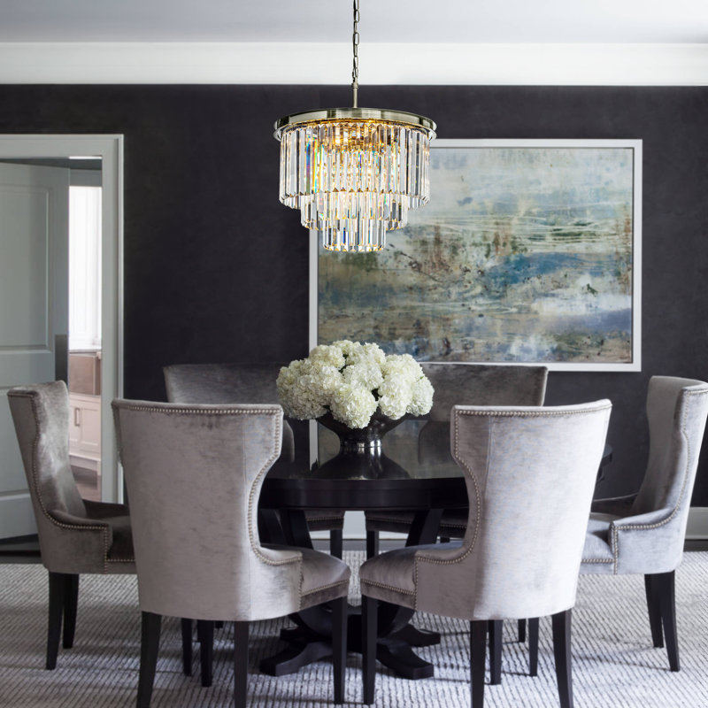 Mercer41 Popem 6 - Light Modern Gothic Dining Room Tiered Crystal ...